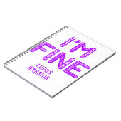 Lupus Warrior - IK BEN FINE Notitieboek (Linkerzijde)