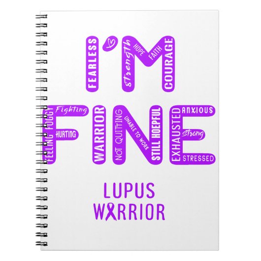 Lupus Warrior - IK BEN FINE Notitieboek (Voorkant)