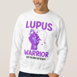 LUPUS WARRIOR Paarse Aangepaste Bewustmaking Trui