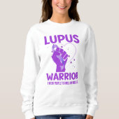 LUPUS WARRIOR Paarse Aangepaste Bewustmaking Trui (Voorkant)