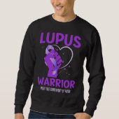 LUPUS WARRIOR Paarse Aangepaste Bewustmaking Trui (Voorkant)