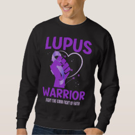 LUPUS WARRIOR Paarse Aangepaste Bewustmaking Trui