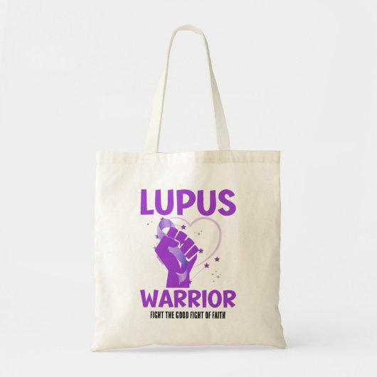 LUPUS WARRIOR Paarse bewustmaking maand Tote Bag (Voorkant)