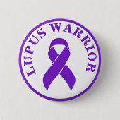 Lupus Warrior Paarse Bewustzijnslint Button (Voorkant)