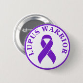 Lupus Warrior Paarse Bewustzijnslint Button (Voorkant /achterkant)