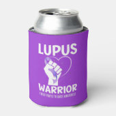 LUPUS WARRIOR Paarse lint bewustmaking Blikjeskoeler (Blikje Voorkant)