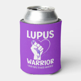 LUPUS WARRIOR Paarse lint bewustmaking Blikjeskoeler