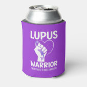 LUPUS WARRIOR Paarse lint bewustmaking Blikjeskoeler (Blikje Achterkant)