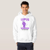 LUPUS WARRIOR Paarse lint bewustmaking Hoodie (Voorkant volledig)