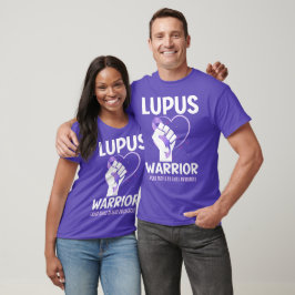 LUPUS WARRIOR Paarse lint bewustmaking T-shirt