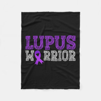 Lupus Warrior Paarse Ribbon Lupus Awareness Month Fleece Deken