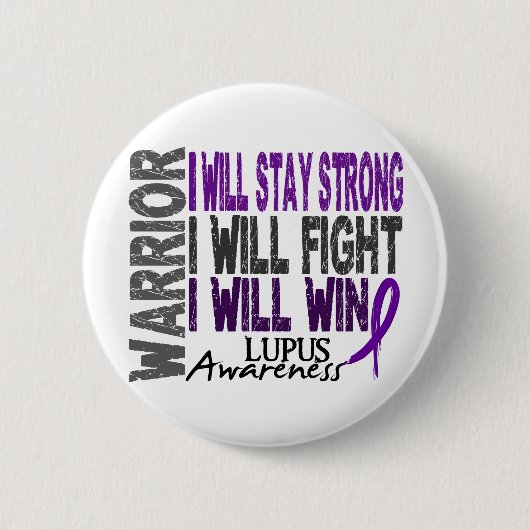 Lupus Warrior Ronde Button 5,7 Cm (Voorkant)