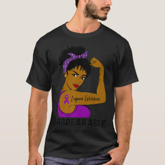 Lupus Warrior Sterke zwarte vrouwen - onbreekbaar  T-shirt