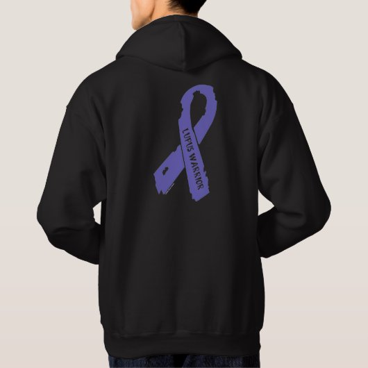 Lupus Warrior torn lbon Hoodie (Achterkant)