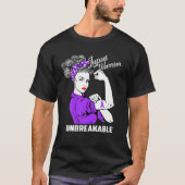 Lupus Warrior Unbreakable Lupus Awareness Gift T-shirt (Voorkant)