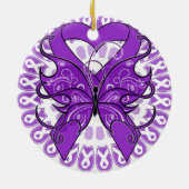 Lupusbewustzijn Keramisch Ornament (Achterkant)