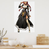 Lupusregina Beta Overlord Anime Manga Poster (Keuken)