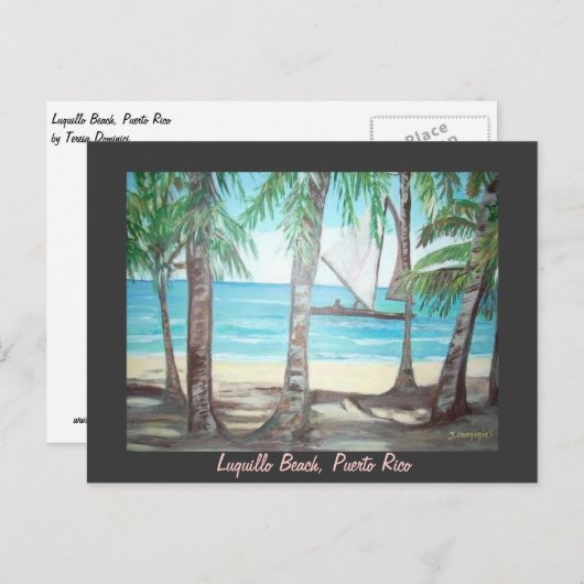 Luquillo Beach, briefkaart (Voorkant / Achterkant)