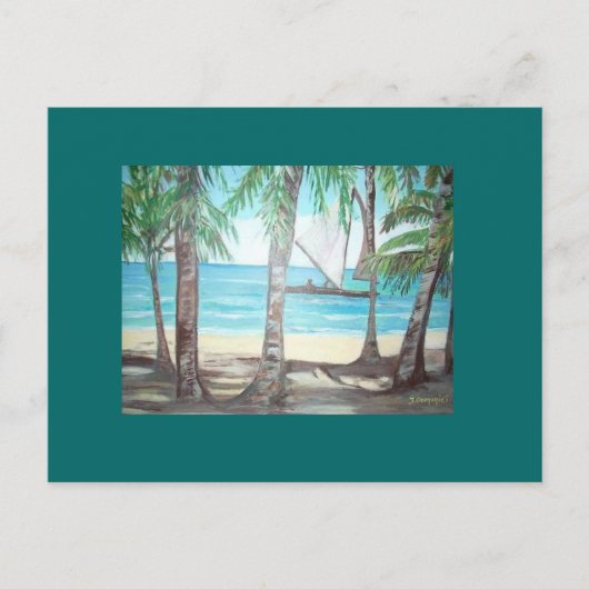 Luquillo Beach, Puerto Rico Briefkaart (Voorkant)