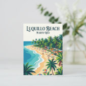 Luquillo Beach Puerto Rico Briefkaart (Staand voorkant)