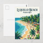 Luquillo Beach Puerto Rico Briefkaart (Voorkant / Achterkant)