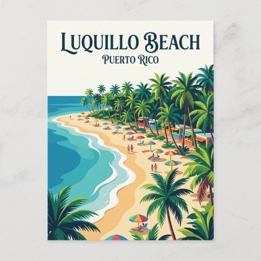 Luquillo Beach Puerto Rico Briefkaart (Voorkant)