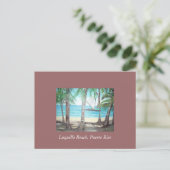 Luquillo Beach, Puerto Rico Briefkaart (Staand voorkant)
