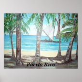 Luquillo Beach, Puerto Rico Poster (Voorkant)