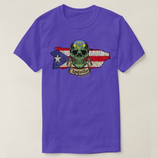 Luquillo Isla de Puerto Rico T-shirt (Design voorkant)