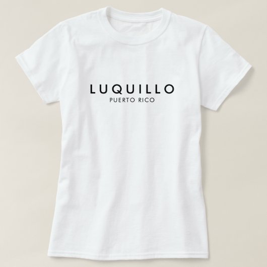 Luquillo Puerto Rico T Shirt (Design voorkant)