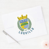 Luquillo wapen - Puerto Rico Ronde Sticker (Envelop)