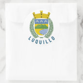 Luquillo wapen - Puerto Rico Ronde Sticker (Tas)