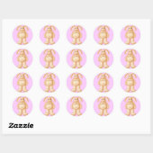 Lura's Critter Plump Bunny Ronde Sticker (Vel)