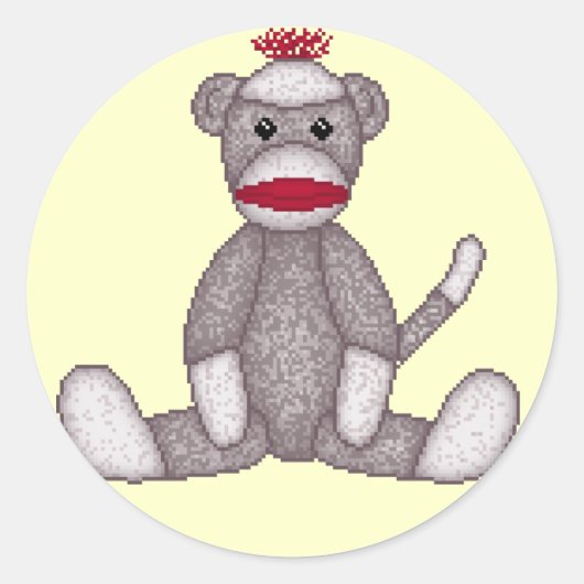 Lura's Sock Monkey Stickers (Voorkant)