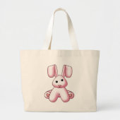 Lura's Stuffed Bunny 4 Grote Tote Bag (Voorkant)