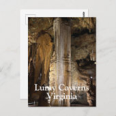 Luray Caverns in Virginia Briefkaart (Voorkant / Achterkant)