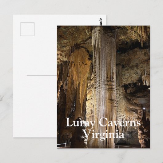 Luray Caverns in Virginia Briefkaart (Voorkant / Achterkant)