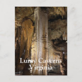 Luray Caverns in Virginia Briefkaart (Voorkant)