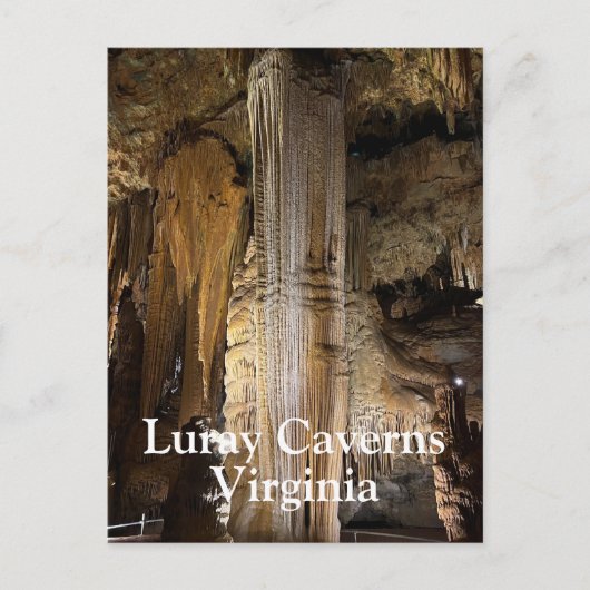 Luray Caverns in Virginia Briefkaart (Voorkant)
