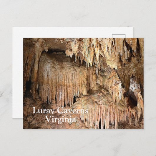 Luray Caverns in Virginia Briefkaart (Voorkant / Achterkant)