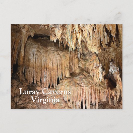 Luray Caverns in Virginia Briefkaart (Voorkant)
