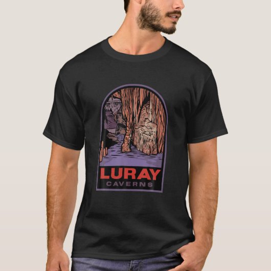 Luray Caverns Virginia Badge T-shirt (Voorkant)