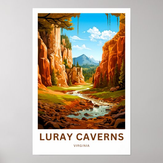 Luray Caverns Virginia Travel Print (Voorkant)