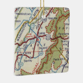 Luray VA  kaart Keramisch Ornament (Rechts)