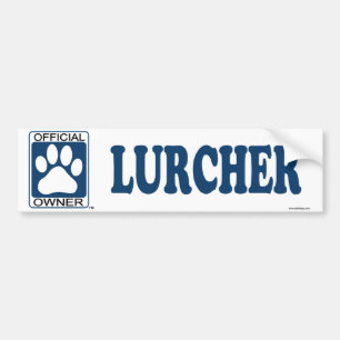 Lurcher Blue Bumpersticker