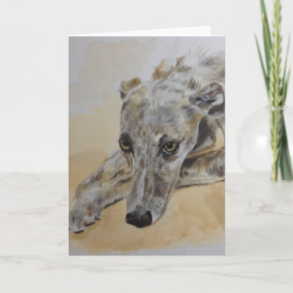 Lurcher de kaart van hondgroeten