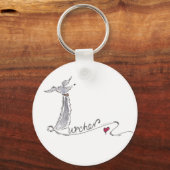 Lurcher Keyring Sleutelhanger (Voorkant)