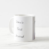 Lurcher-waterverf met de tekst "Beste vriend van h Koffiemok (Voorkant links)