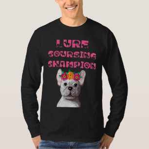 Lure Coursing Champion Hond Met Bloem Kroon T-shirt
