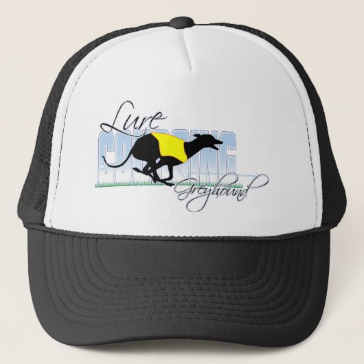 Lure Coursing Greyhound Trucker Pet (Voorkant)
